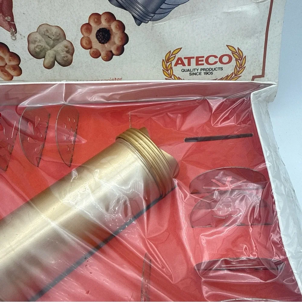 VTG NOS ATECO Original Cookie & Noodle Maker #685 cookie Press Sealed USA